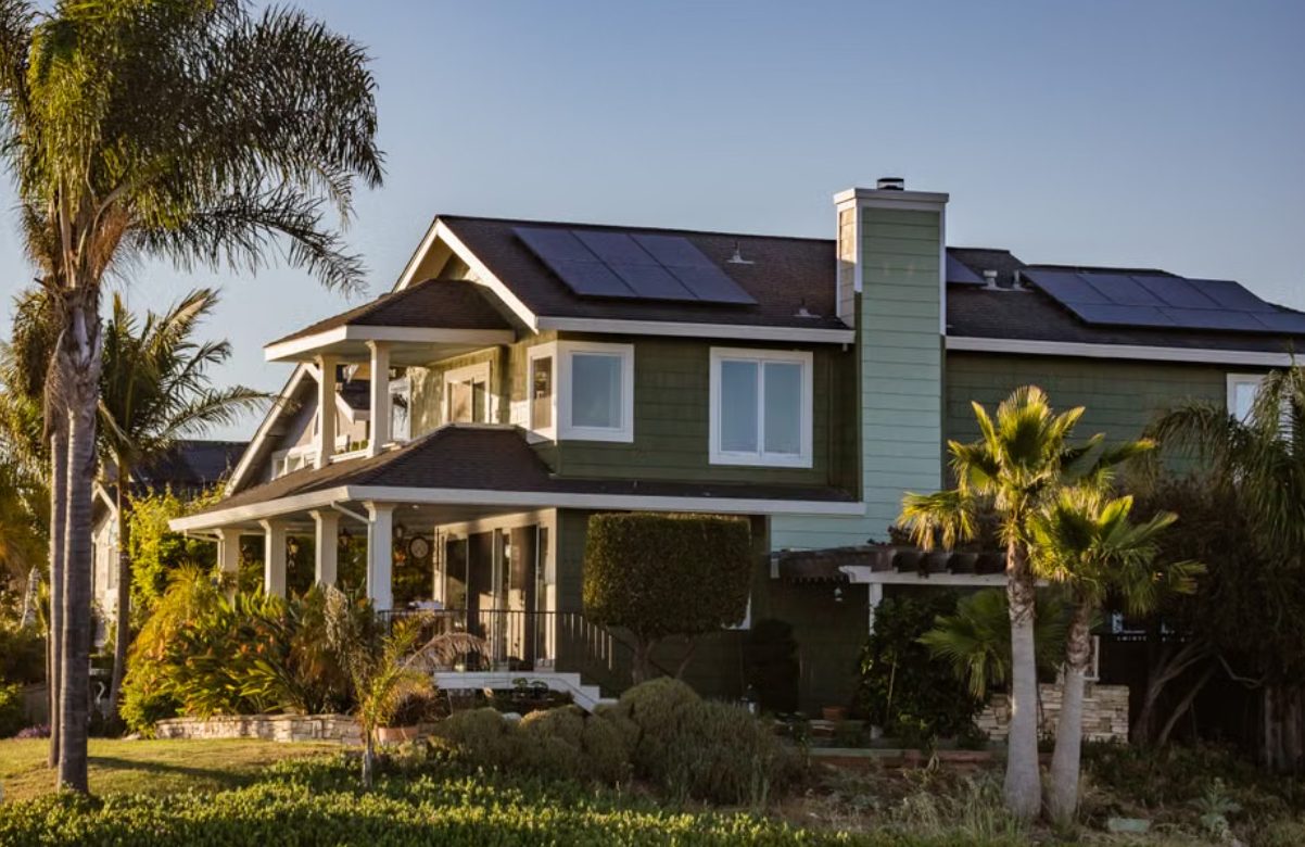 Home powered by solar